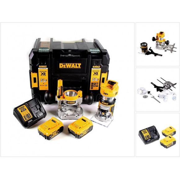 Affleureuse Dewalt Dcw604p2t (2 X 5,0 Ah Dcb115 Tstak Vi)