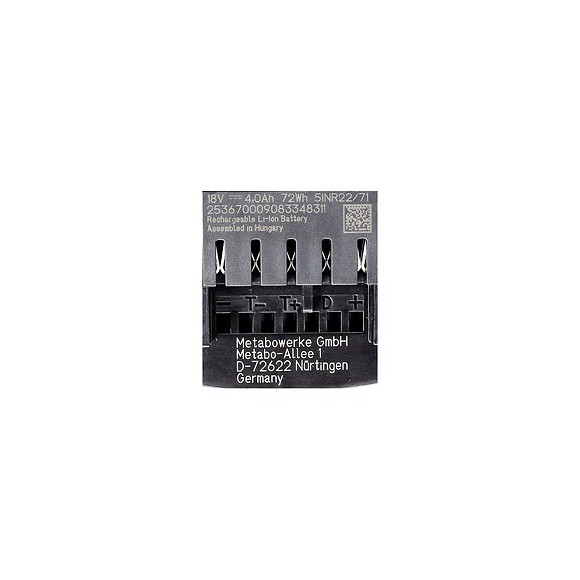 Batterie Metabo 18v 4,0 Ah Lihd