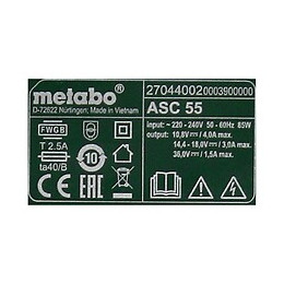 Power Set Metabo (3 X 18v 4,0 Ah Lihd Asc55)