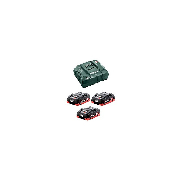 Power Set Metabo (3 X 18v 4,0 Ah Lihd Asc55)