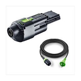 Festool Adaptateur Secteur Aca 220-240/18v Ergo Avec Câble De 4 M Pour Ponceuse Hybride Rtsc 400, Dtsc 400, Etsc 125 ( 202501 