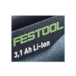 Festool 18v - 2x Batteries Bp 18 Li 3,1 Ci 3,1ah Bluetooth ( 203799 )