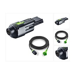 Festool Adaptateur Secteur Aca 220-240/18v Ergo Avec Câble De 4 M Pour Ponceuse Hybride Rtsc 400, Dtsc 400, Etsc 125 ( 202501 