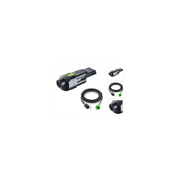 Festool Adaptateur Secteur Aca 220-240/18v Ergo Avec Câble De 4 M Pour Ponceuse Hybride Rtsc 400, Dtsc 400, Etsc 125 ( 202501 