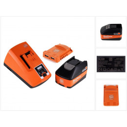 Fein Starter Set Usb Edition 18v - 1x Batterie 5,2ah Highpower + Chargeur + Usb Adaptateur Batterie