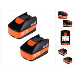 Fein Set 18v -  2x Batteries 6,0ah ( 2x 92604175020 ) Avec Affichage Led
