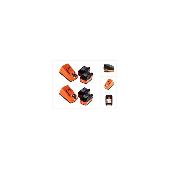 Fein Kit De Démarrage Haute Puissance 18 V ( 92604318030 ) 4x Batteries 5,2 Ah + 2 X Chargeurs Alg 80