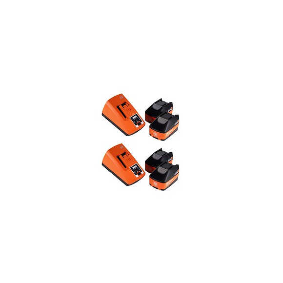 Fein Kit De Démarrage Haute Puissance 18 V ( 92604318030 ) 4x Batteries 5,2 Ah + 2 X Chargeurs Alg 80