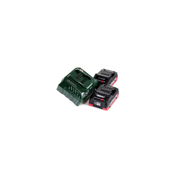 Metabo Basis Set 18v - 2x Batteries Lihd 4,0ah ( 625367000 ) + Chargeur Asc 55 ( 627044000 )