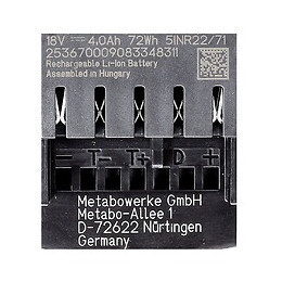 Metabo Set 18v - 2x Batteries Lihd 4,0ah ( 625367000 )