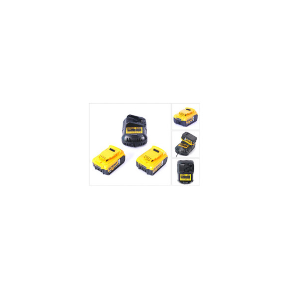 Dewalt Starter Kit Dcb105p2-qw 18v: 2x Batteries Dcb 184 5,0 Ah + 1x Chargeur Dcb 115