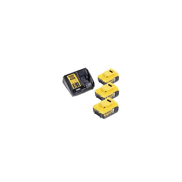 Dewalt Dcb 115 P3 Set De 3 X Batteries Dewalt 18 V 5,0 Ah + 1 X Chargeur Dewalt Dcb 115 Xr