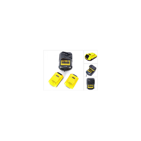 Dewalt Starter Kit Dcb115d2qw 18 V: 2x Batteries Dcb 183 2 Ah + 1x Chargeur Dcb 115