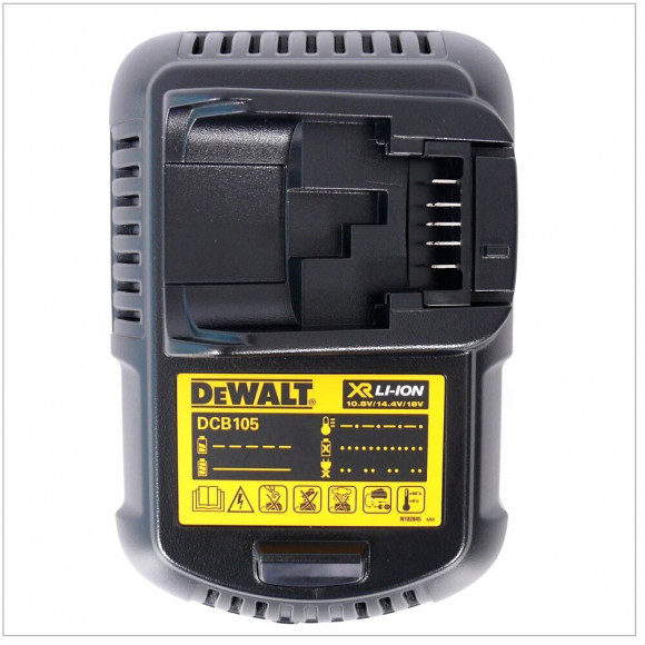 Dewalt Starter Kit Dcb115d2qw 18 V: 2x Batteries Dcb 183 2 Ah + 1x Chargeur Dcb 115