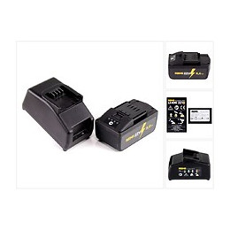 Rems Power Pack 21,6v (22v Max) Set De Batteries: 1x Batterie 5,0 Ah (571581 R22) + Chargeur 90w (571585 R220)