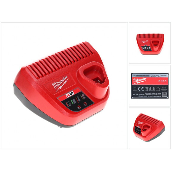 Milwaukee M12- C12c Chargeur Pour Batteries 12v Li-ion (4932352000)