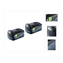 Festool Power Set 5,2 Asi Ensemble De - 2x Batteries Bp 18 Li 5,2 Asi Bluetooth ( 202479 )