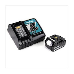 Makita Kit Power Set Avec 1x Batteries Bl 1860 B  6,0 Ah 18 V + Chargeur Rapide Dc 18 Rc