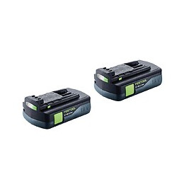 Festool Power Ensemble 3,1 C De - 2x Batteries  Bp 18 Li 3,1 C Pack 18v 3,1 Ah Li-ion + Affichage Led ( 201789 )