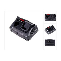 Bosch Gax 18 V-30 Professional Chargeur Double Pour Batteries De 10,8 / 12 V Et De 14,4 / 18 V
