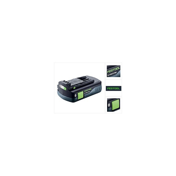Festool Batterie Bluetooth Bp 18 Li 3,1 Ci 18 Volt 3,1 Ah Accoupable ( 203799 )