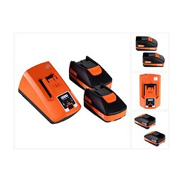 Fein Starter Set 18v Chargeur Rapide Alg 80 + 2x Batteries 3,0ah ( 92604315010 )