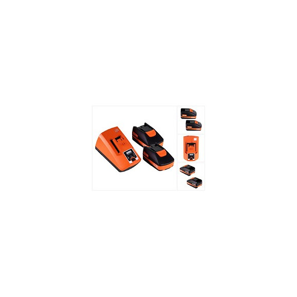 Fein Starter Set 18v Chargeur Rapide Alg 80 + 2x Batteries 3,0ah ( 92604315010 )