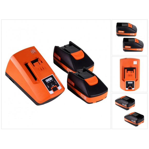 Fein Starter Set 18v Chargeur Rapide Alg 80 + 2x Batteries 3,0ah ( 92604315010 )