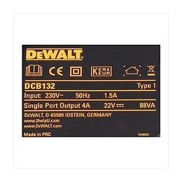 Chargeur Double Dewalt Dcb132 54v/18v