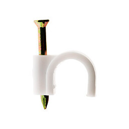 20 Attaches Plastiques Ø4 Blanc - Zenitech