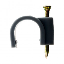 20 Attaches Plastiques Ø10 Gris - Zenitech