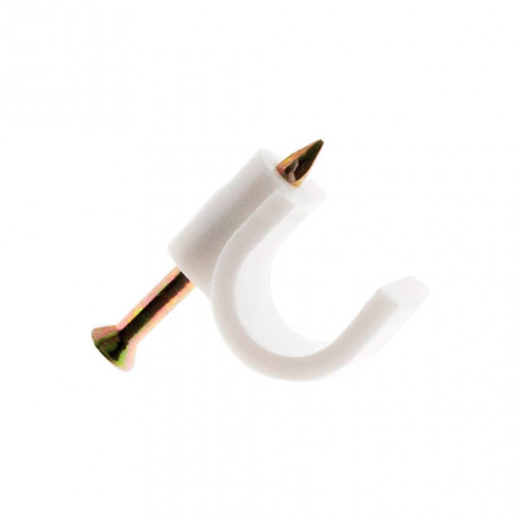 20 Attaches Plastiques Ø4 Blanc - Zenitech