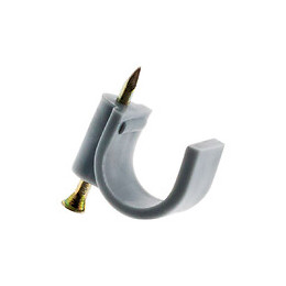 20 Attaches Plastiques Ø10 Gris - Zenitech