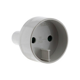Adaptateur M Us / F Euro Blanc - Zenitech
