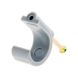 20 Attaches Plastiques Ø14 Gris - Zenitech