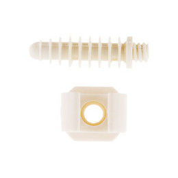 Lot De 10 Clips Ø16 Mm Avec Chevilles Blanc - Zenitech