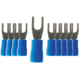 Lot De 100 Cosses Bleu Fourches 3 Mm