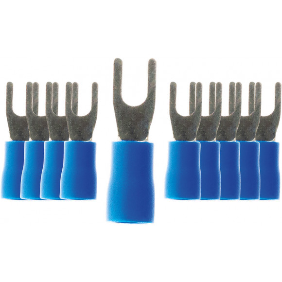 Lot De 100 Cosses Bleu Fourches 3 Mm