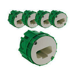 Lot De 5 Boîtes Dcl Applique Murs Pleins Placo Ø54mm