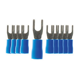 Lot De 100 Cosses Bleu Fourches 3 Mm