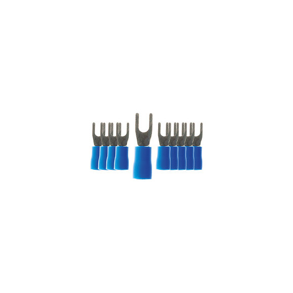 Lot De 100 Cosses Bleu Fourches 3 Mm
