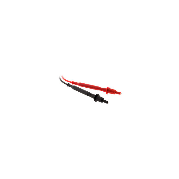 Lot De 2 Cordons Pointe De Touche Ø4mm Avec Fiche Coudée : 1 Rouge + 1 Noir - Zenitech