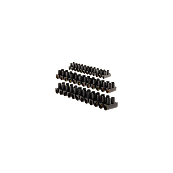 Lot 4 Barrettes 1x4 Mm²+ 1x6mm² + 2x 10 Mm² Noires - Zenitech
