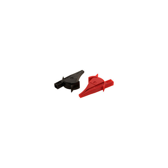 Lot De 2 Pinces Ø4mm De Sécurité Large Ouverture: 1 Rouge + 1 Noire - Zenitech