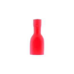 10 Cosses Rouge Clips Femelles Isolés 6,3 Mm - Zenitech