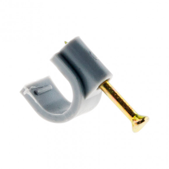 20 Attaches Plastiques Ø9 Gris - Zenitech