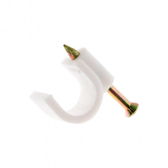 20 Attaches Plastiques Ø9 Blanc - Zenitech