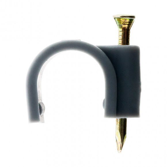 20 Attaches Plastiques Ø9 Gris - Zenitech