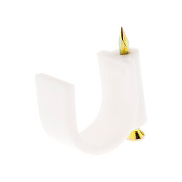 20 Attaches Plastiques Ø12 Blanc - Zenitech