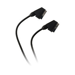 Peritel M/m 1,5m Universelle 21 Broches Câblées, Noir